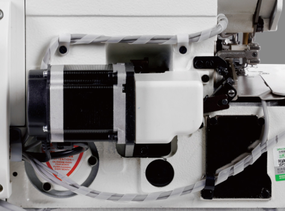 Stepper Motor Drives Presser Foot Lift and Thread Trim