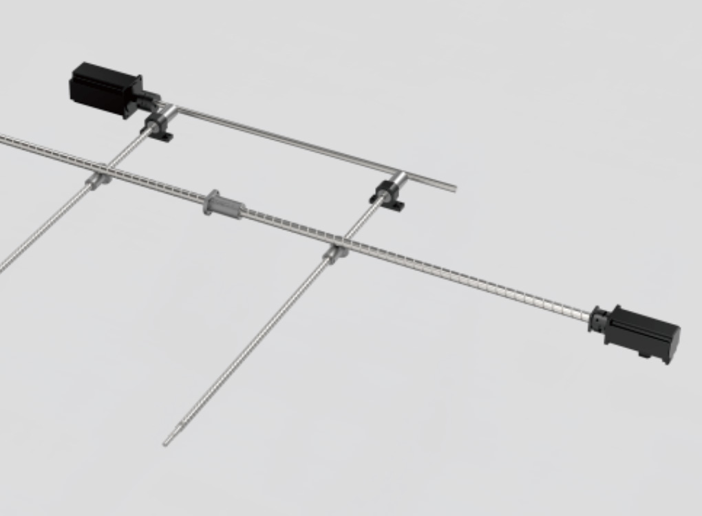 Three Ball Screw Motor Feeding