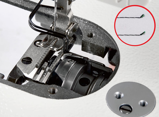 Dual-cutter thread trimming for shorter thread ends