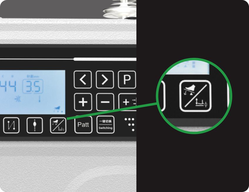 3-level adjustable presser foot height