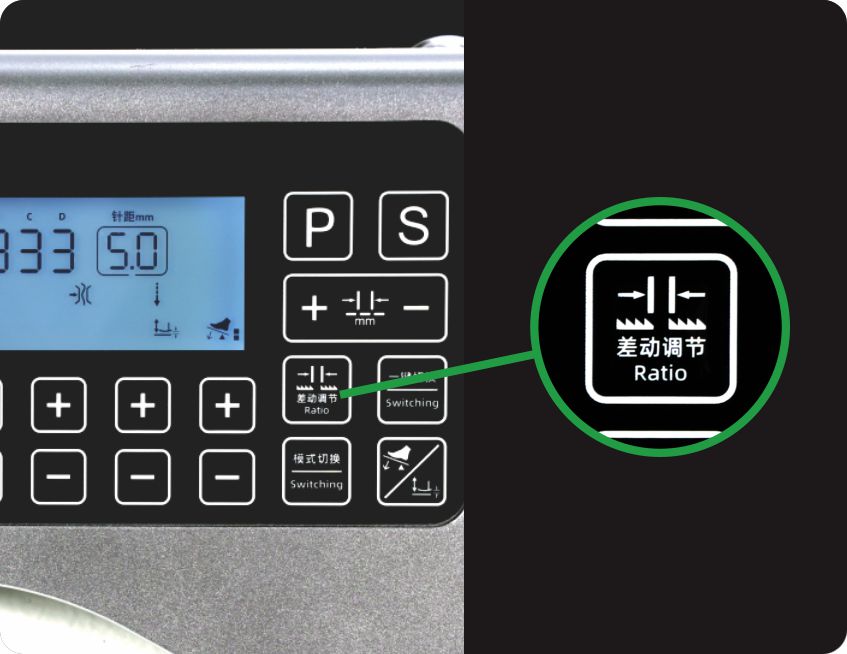 Parametric adjustment of upper differential stepper
