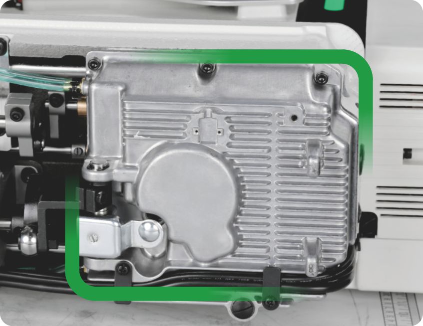 Oil-free head + sealed oil pan