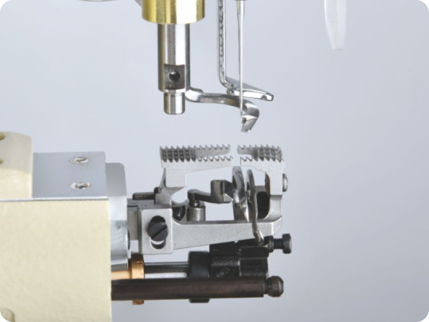 Micro-adjustment regulator makes differential feed ratio easy and precise.