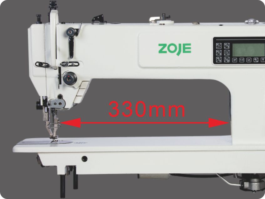 Extra long sewing space 330mm